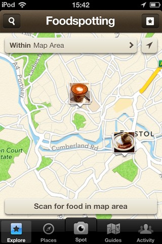 london eateries map photo