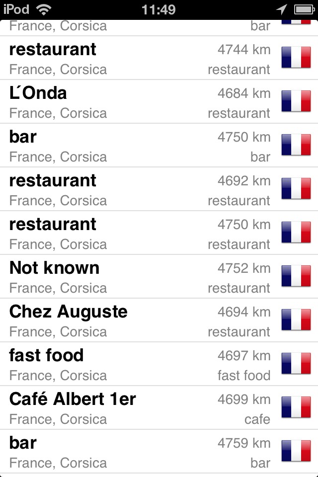 MapsWithMe Pro whole world in one app mapswithme corse food photo
