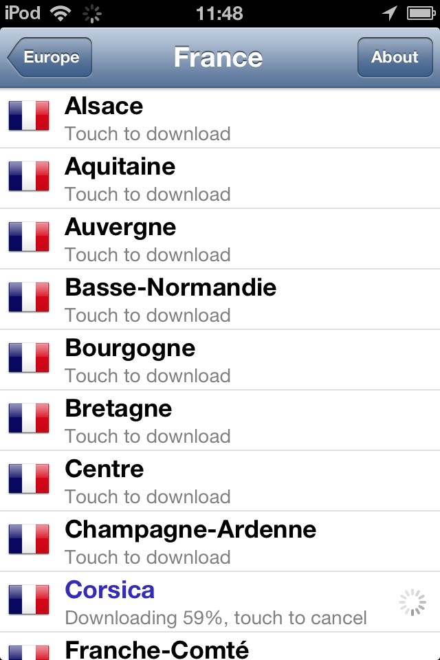 MapsWithMe Pro whole world in one app mapswithme france corsica photo