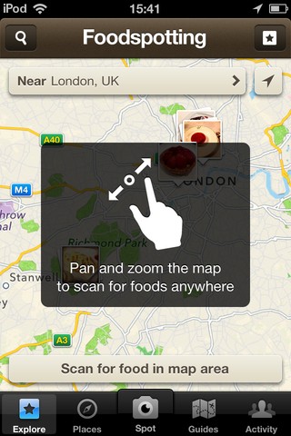 scan food places photo