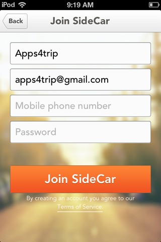 Meet new people in trips with SideCar Ride side car register1 photo