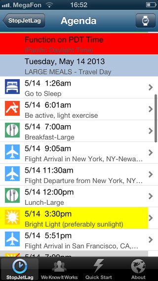 stopjetlag agenda photo