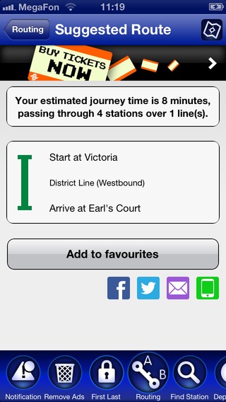 Metro in a step with Tube Map London tubemap suggested route photo